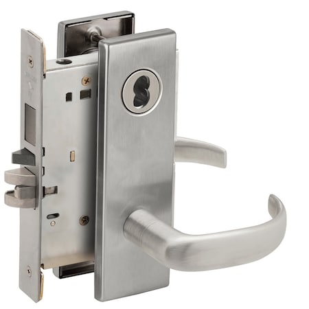 Schlage Schlage L-Series, Entrance Mortise Lock, N Decorative Escutcheon, 17 Lever, Grade 1 Mortise Lock, SF L9453B 17N 626